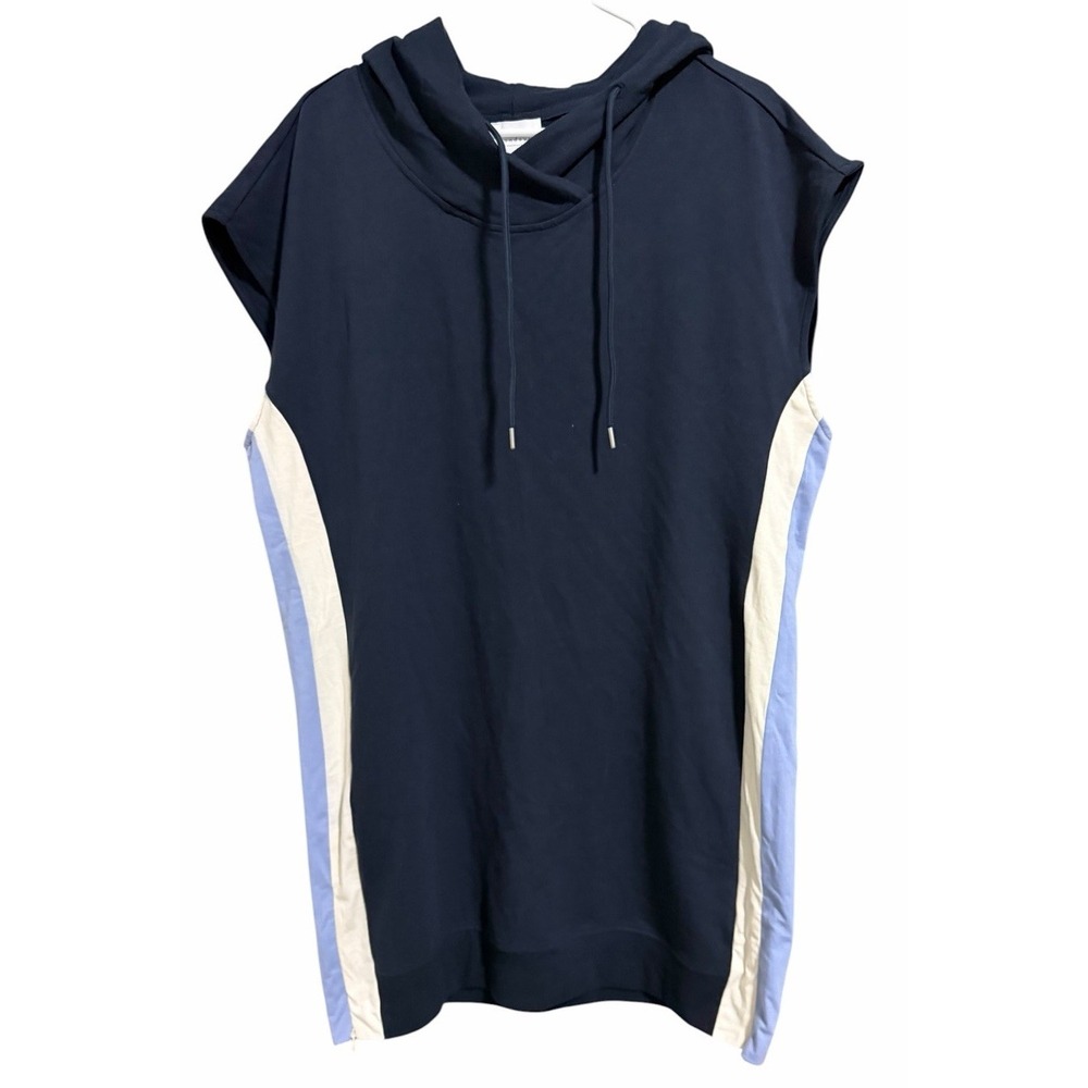 Sundays Mina Short-Sleeve Hoodie Mini Dress Navy/Marin Women's Size Large